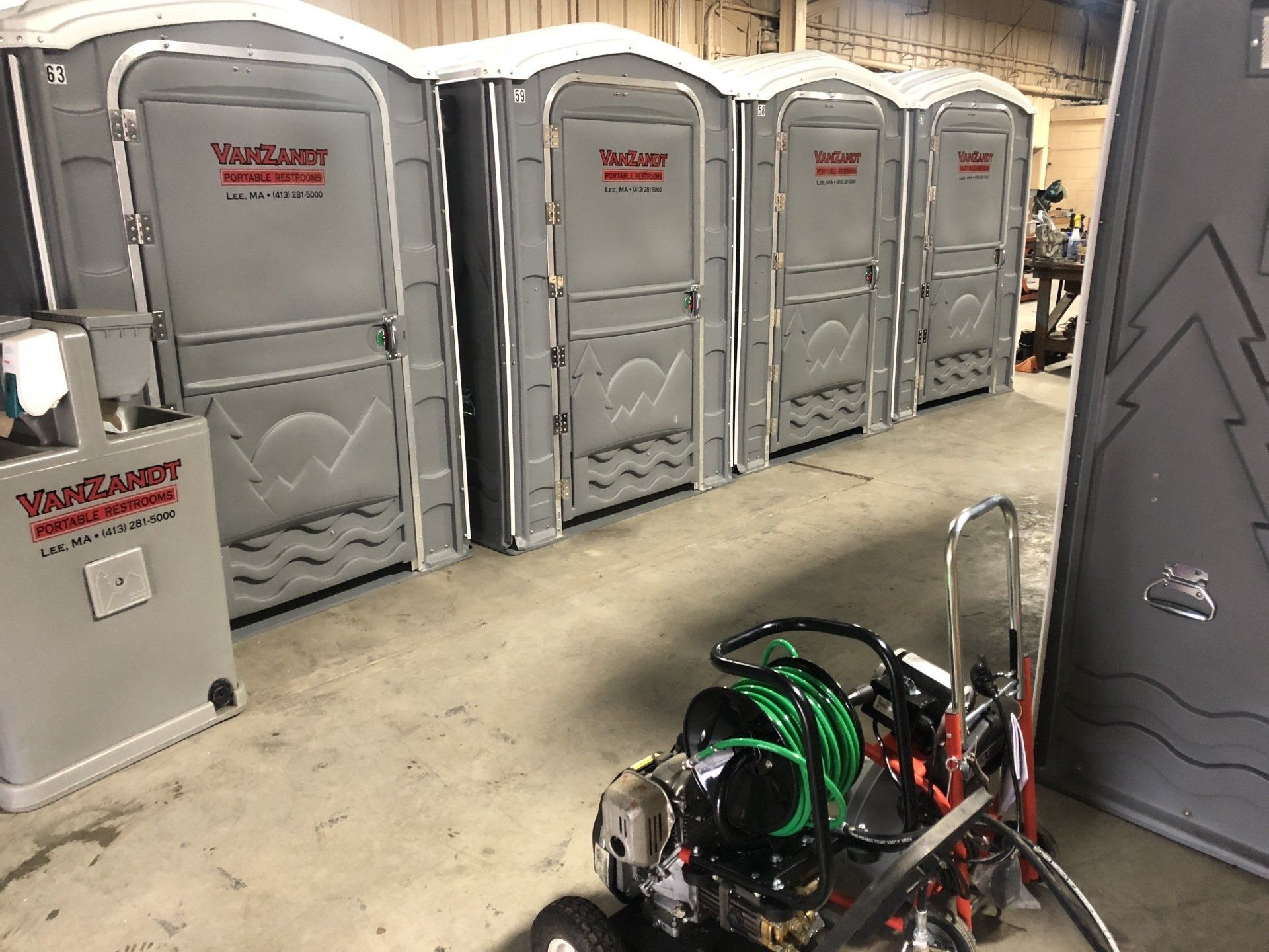 Portable Toilets — Orange Portable Toilet And Excavator in Lee, MA