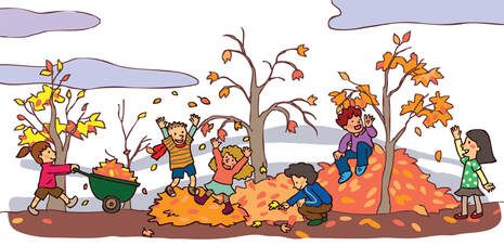 fall clean up clipart