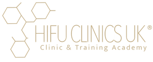 The logo for hifu clinics uk clinic and training academy