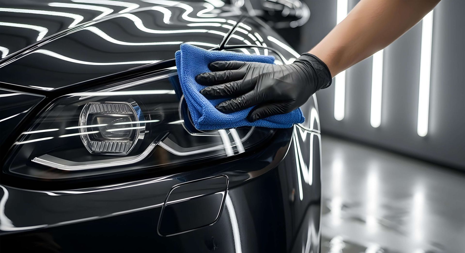 Polishing Ceramic Coating On Headlight