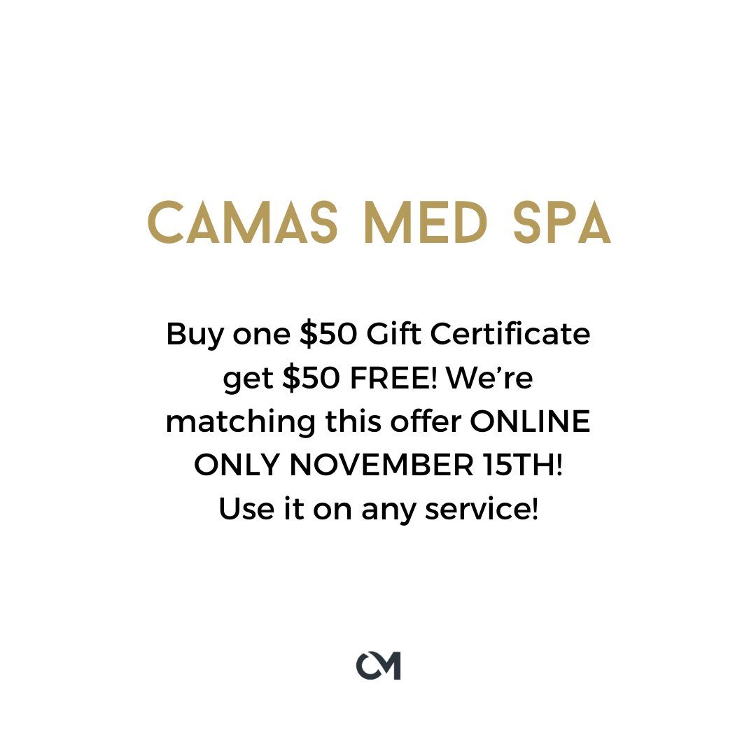 Buy one $ 50 gift certificate get $ 50 free ! we 're matching this offer online only november 15th ! use it on any service !