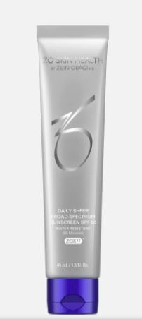 A tube of zo skin health daily defense sunscreen spf 30