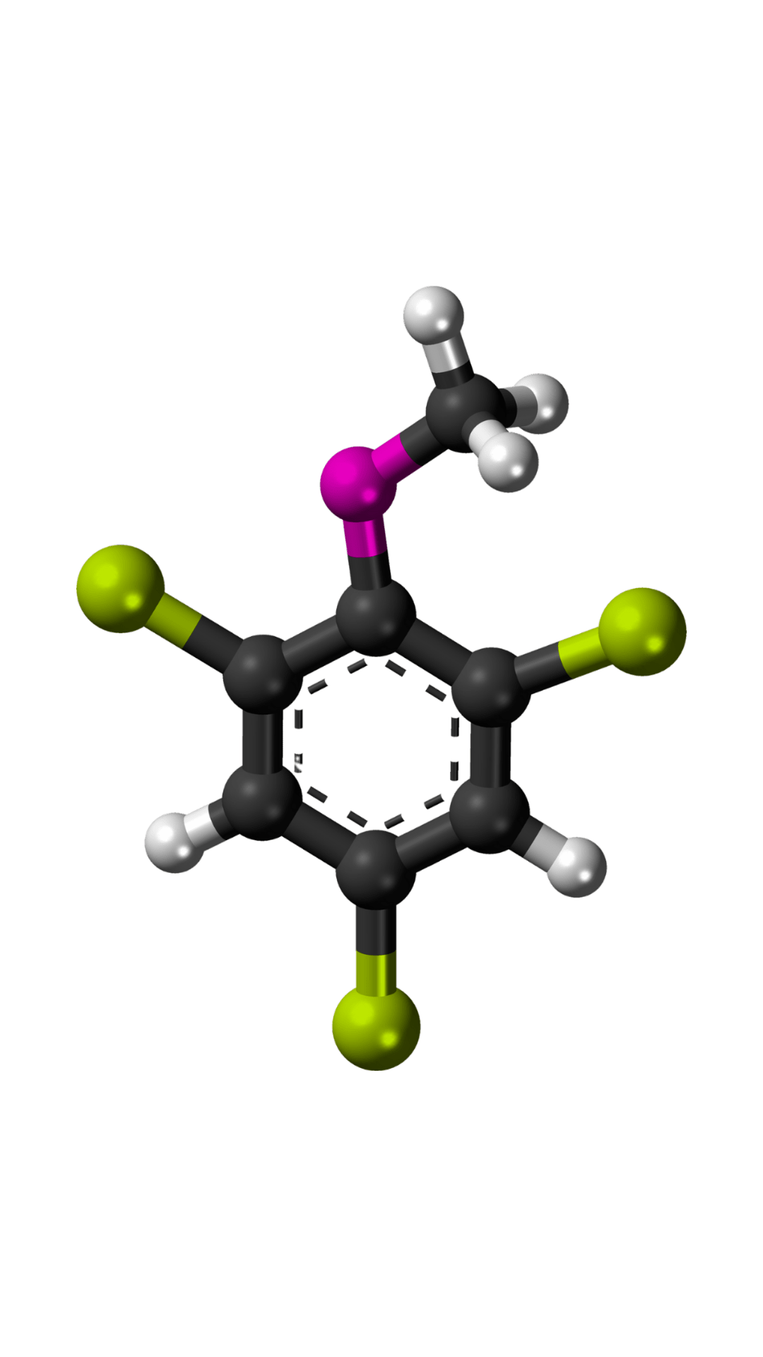 A 3d model of a chemical compound on a white background.