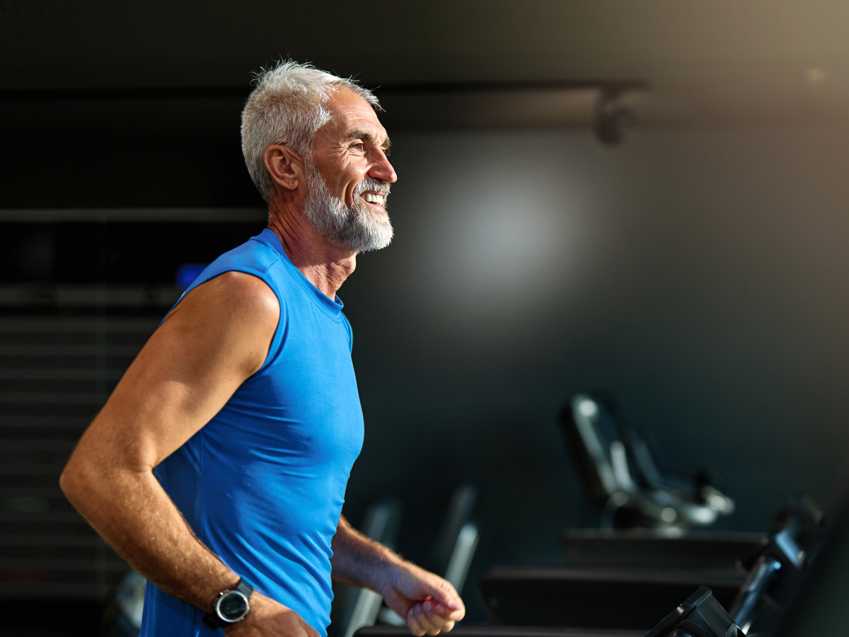 An image of adult man with a blue shirt