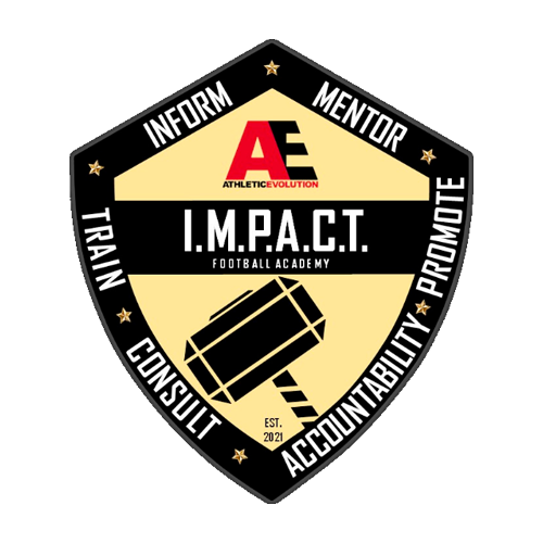 A logo for i.m.p.a.c.t. football academy