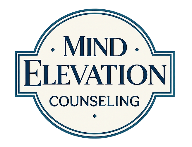 A silhouette of a mountain with the words `` mind elevation '' below it.