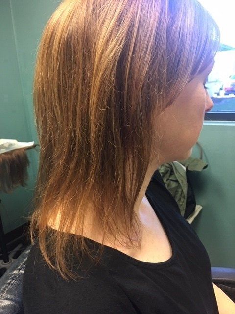 Before Woman's Hair Extension — Greenville, SC — Artistic Cutters Salon & Day Spa