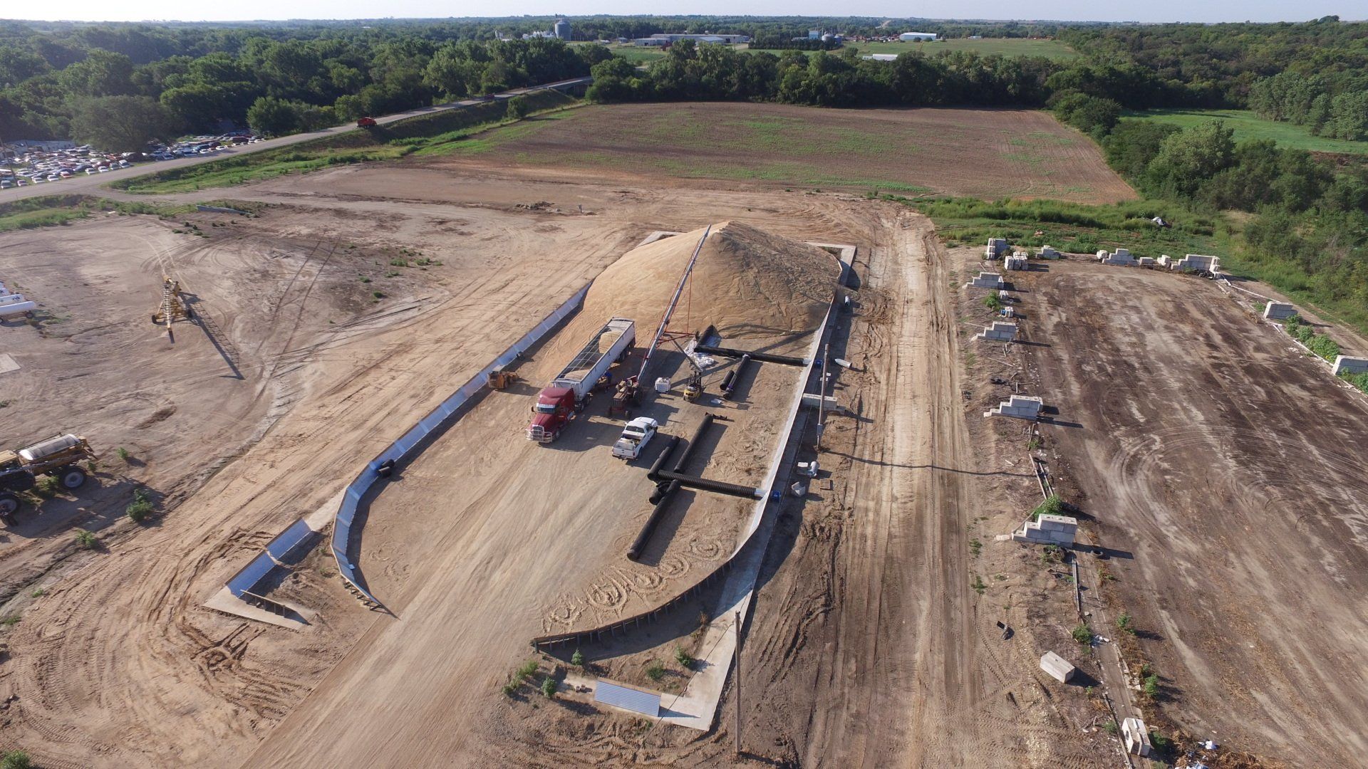 temporary storage landmarc construction 7