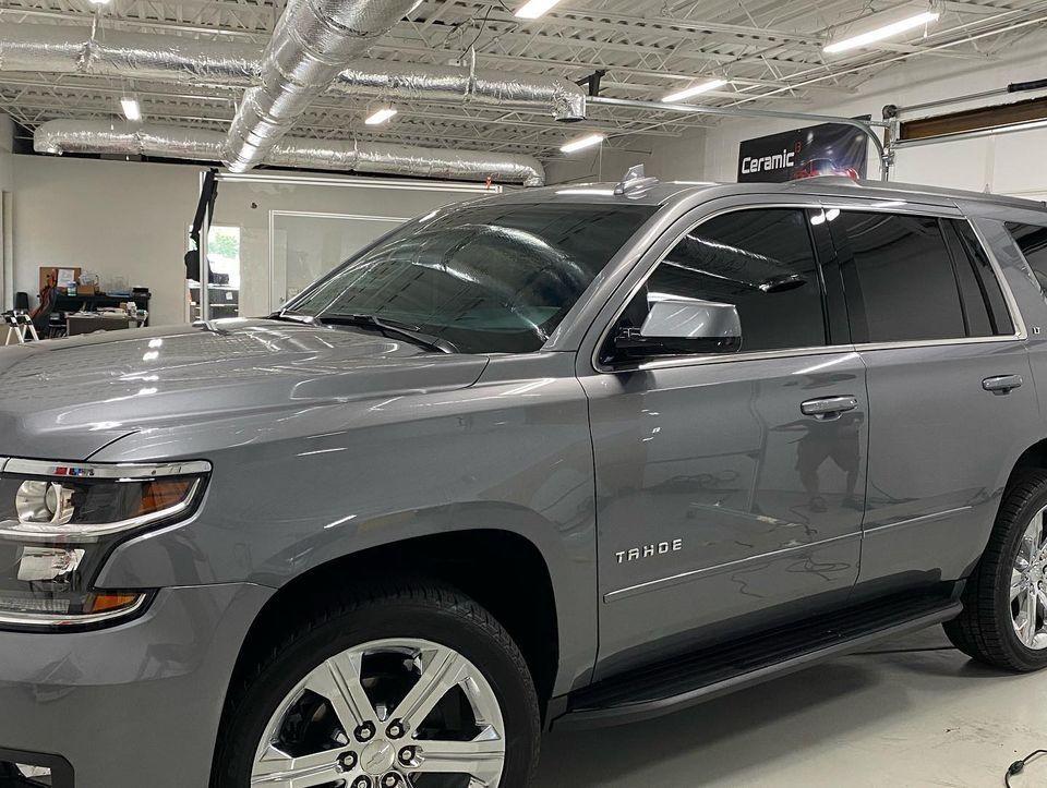 A Gray Color SUV With Tinted Windows — Greenville, SC — iTint