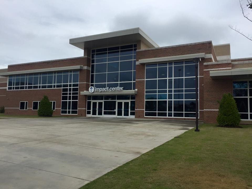 Impact Center Building With Tinted Windows and Doors — Greenville, SC — iTint