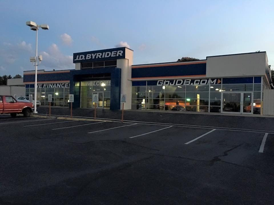 J.D. Byrider Commercial Store With Tinted Windows — Greenville, SC — iTint