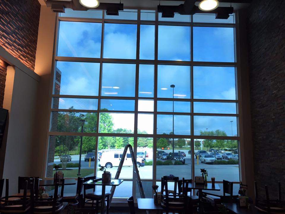 Inside View of a Tinted Windows of a Commercial Building — Greenville, SC — iTint