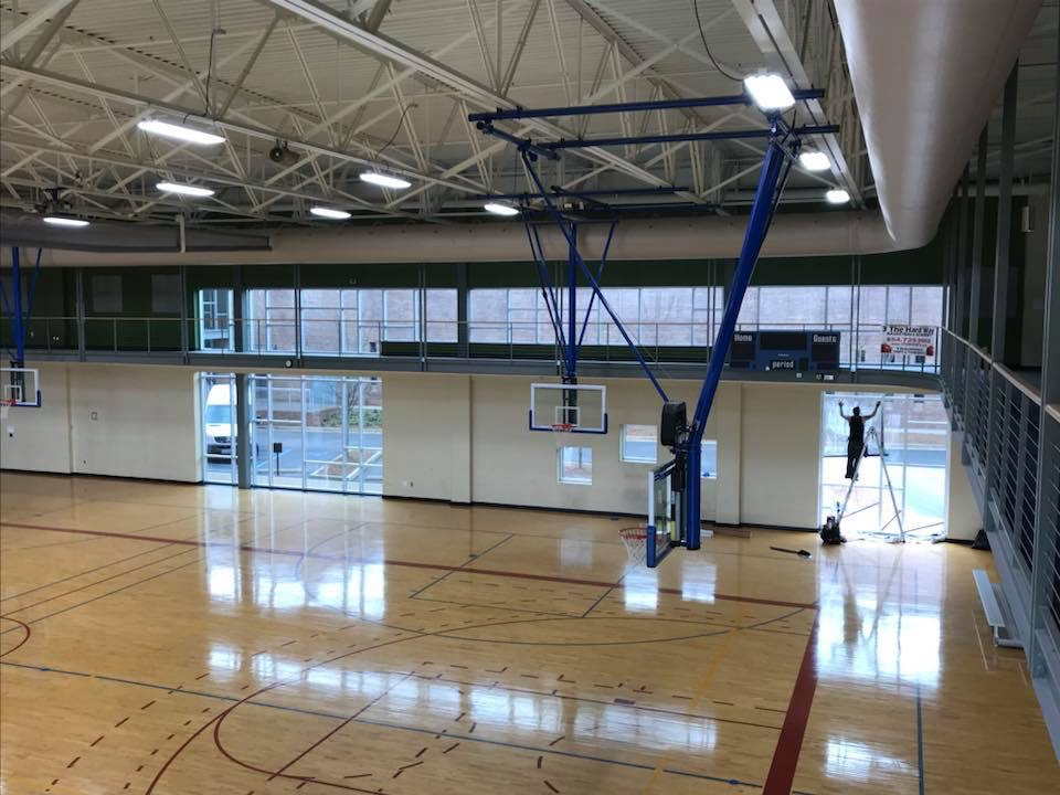 Ongoing Installation of a Tinted Windows on a Court — Greenville, SC — iTint