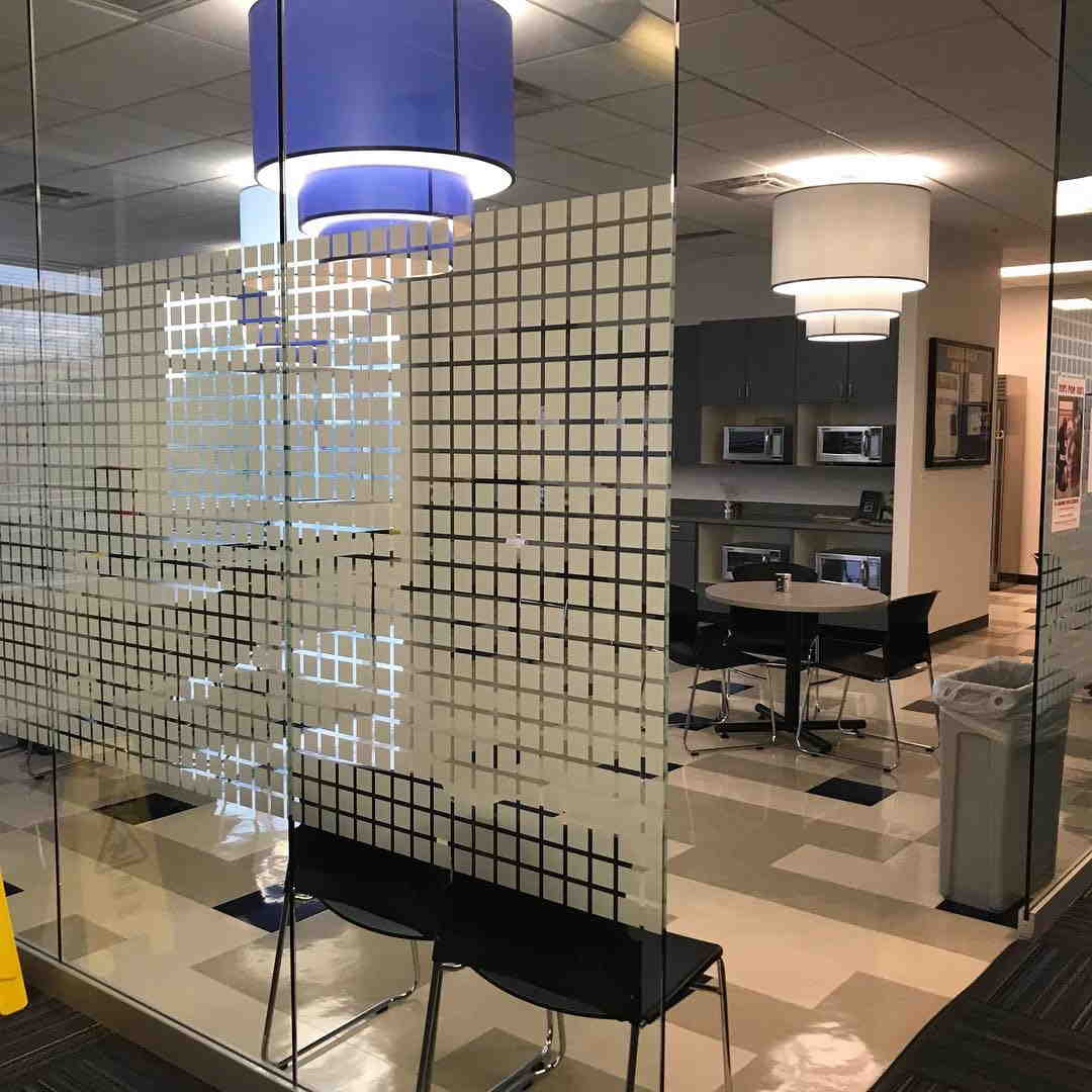 Office Glass Wall With Decorative Tint — Greenville, SC — iTint