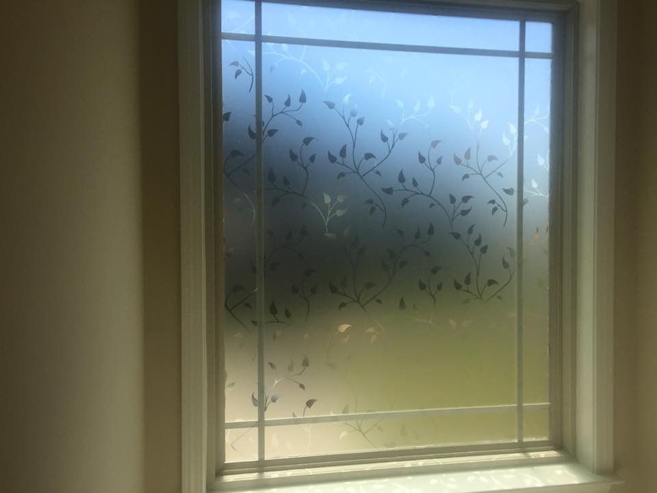 A Window With Decorative Floral Tint — Greenville, SC — iTint