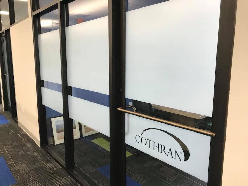 Office Glass Doors With Decorative Tint — Greenville, SC — iTint