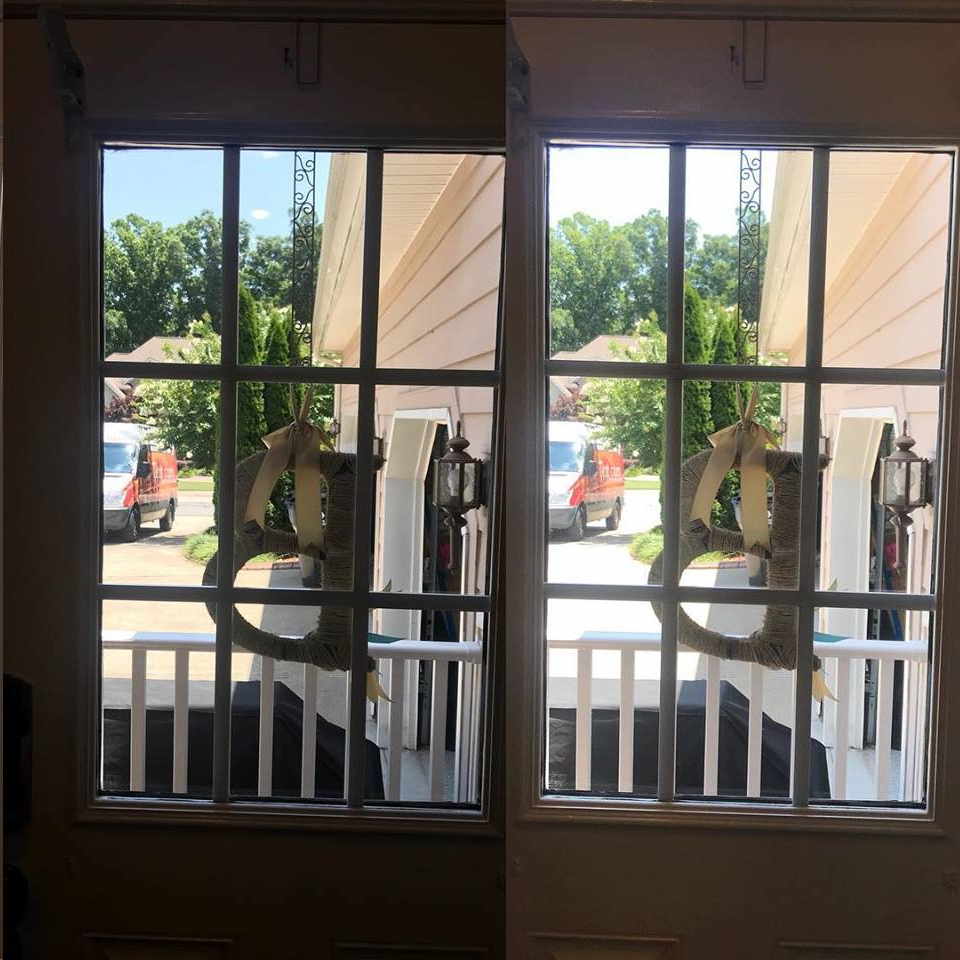 Before and After Installation of a Tinted Film — Greenville, SC — iTint