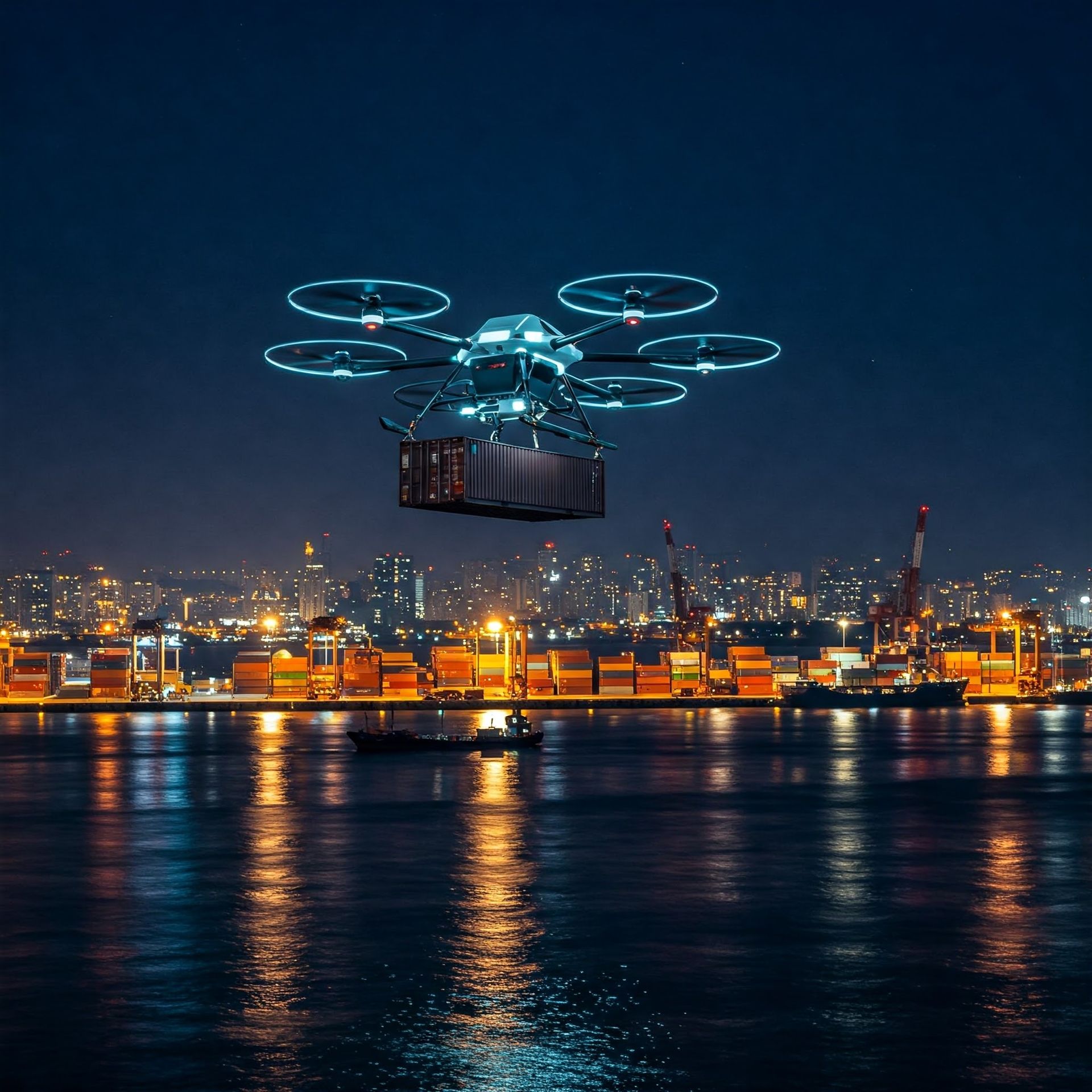 PULSHN heavy lifting drone concept pulshn patented heavy lifting drone with super high payload capacity for industrial and aerospace sectors.