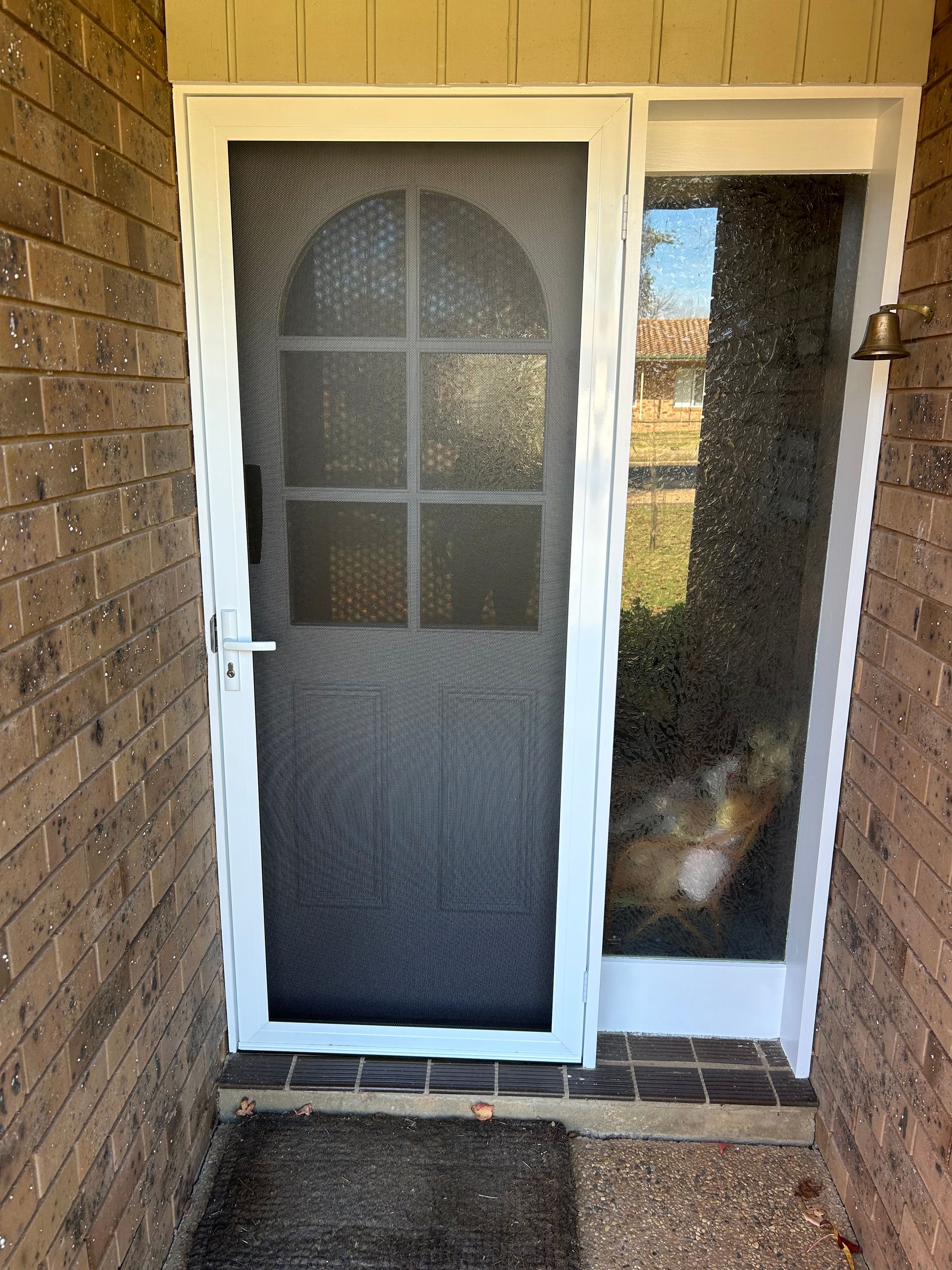 White Security Door — Ingrams Installations in Tumut, NSW