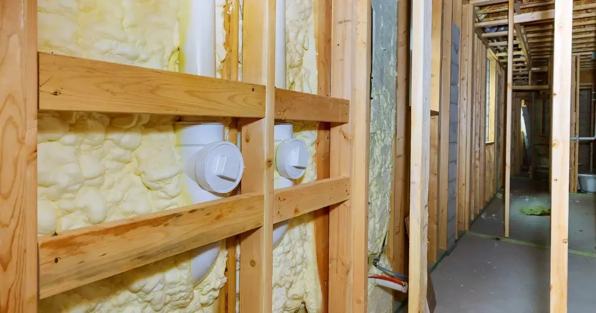 Finished basement with wood ceiling and vinyl floors