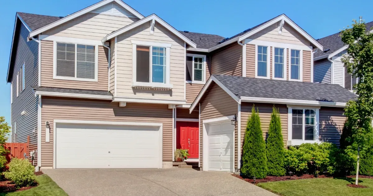 Modern two-story home with multiple suites, showcasing practical multi-generational house plans