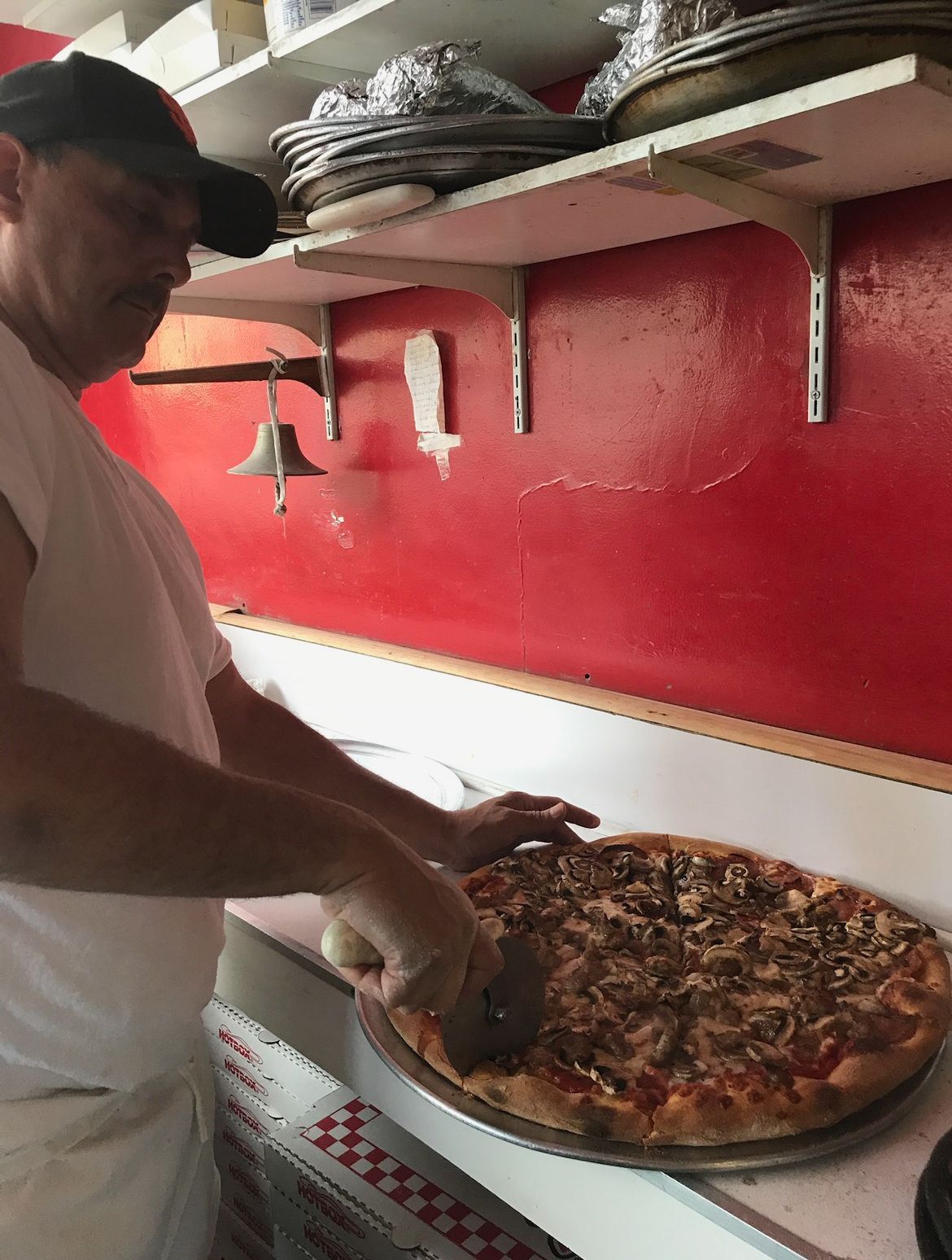 Man Preparing Pizza — San Francisco, CA — Little Joe's Pizza