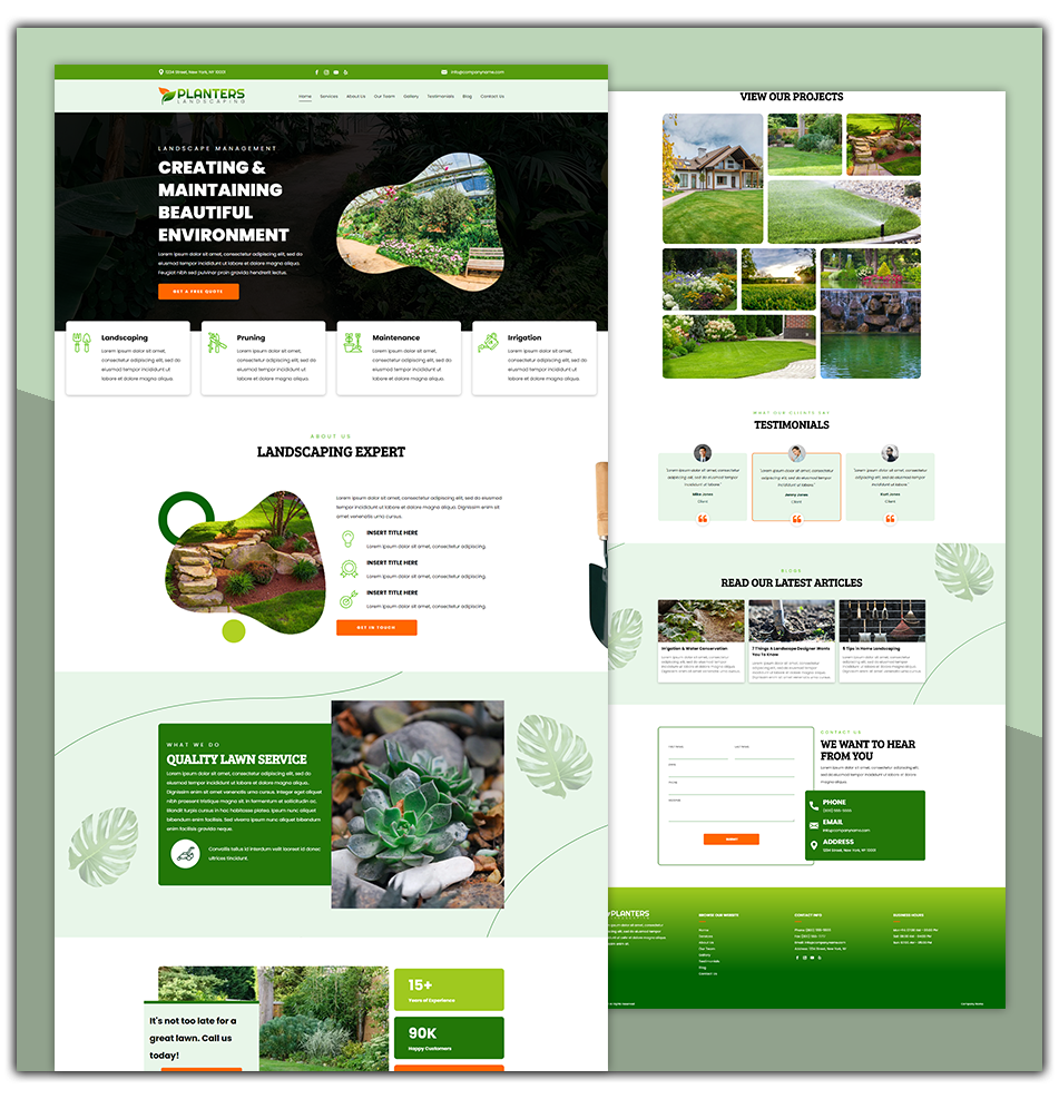 A collage of three different versions of a website.