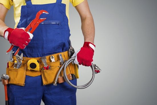 plumber with his tools