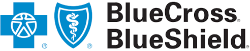 A blue cross and blue shield logo on a white background.
