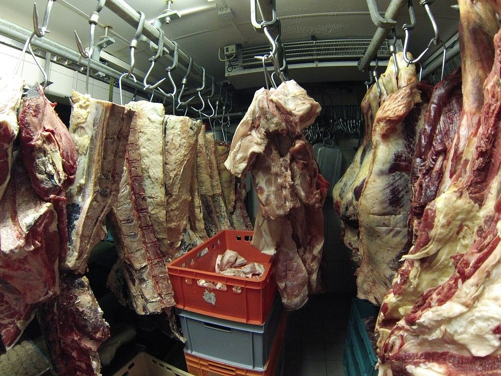 Boucherie Muller entreposage de viandes