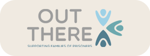 A logo for out there supporting families of prisoners