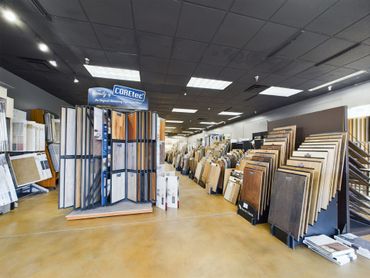 A large room filled with lots of different types of flooring.