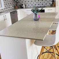 Grey Kitchen Bench — DMB Kitchens in Port Macquarie, NSW