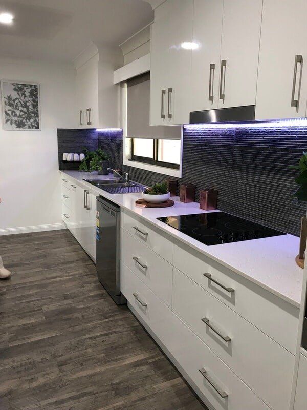 White wood cabinet — DMB Kitchens in Port Macquarie, NSW
