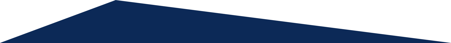 A black triangle is hanging from a string on a white background.