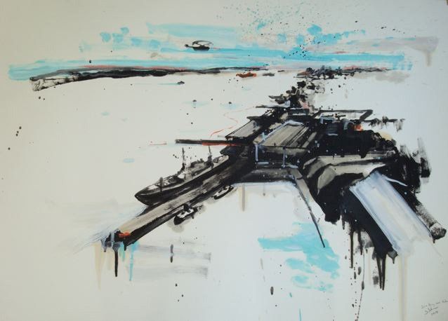 Sea King over the Harbour