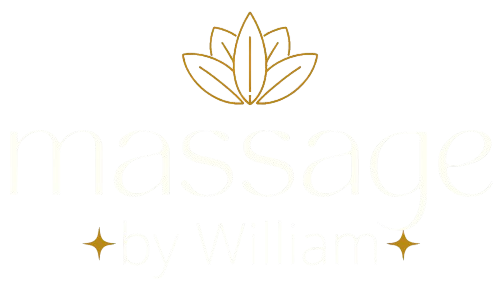 A logo with a lotus flower and two stars on a white background.