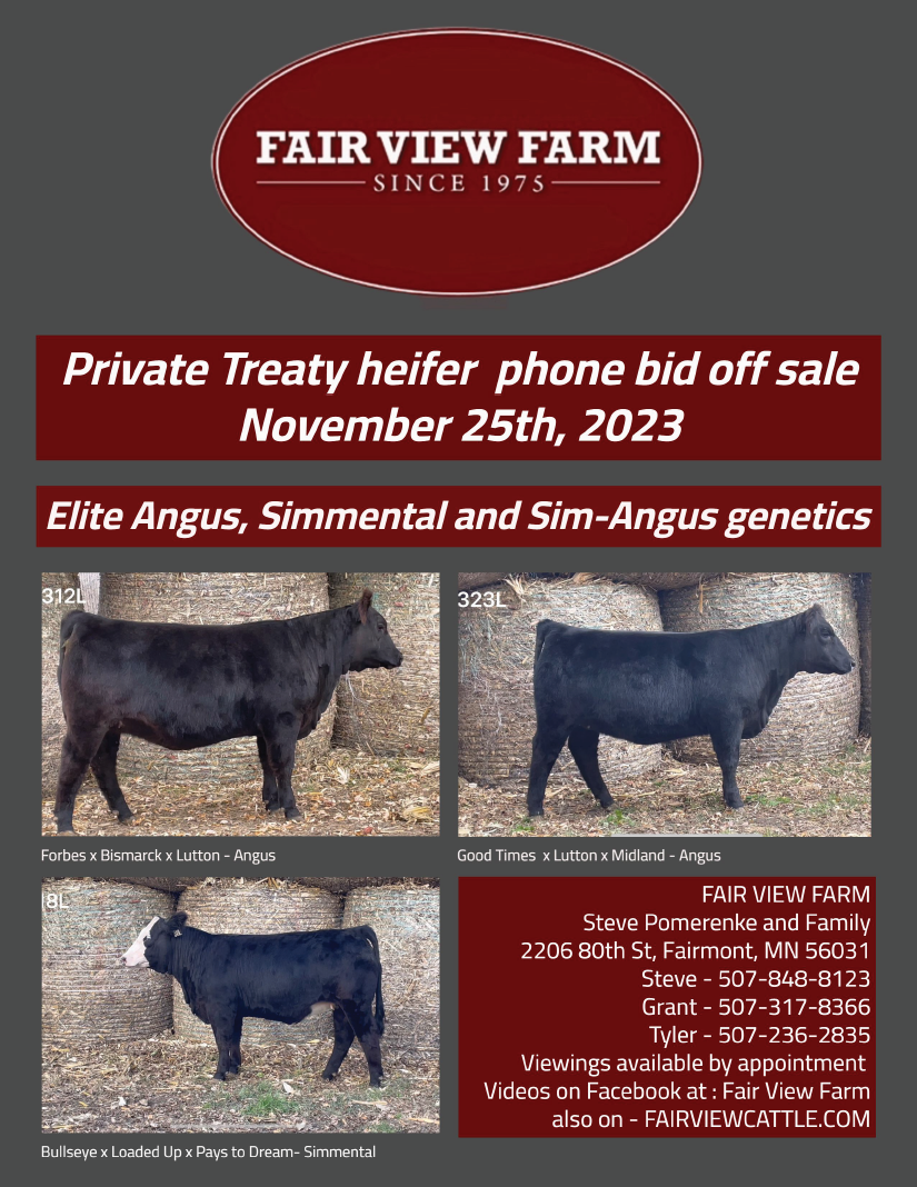 Fair View Farm Cattle Sale