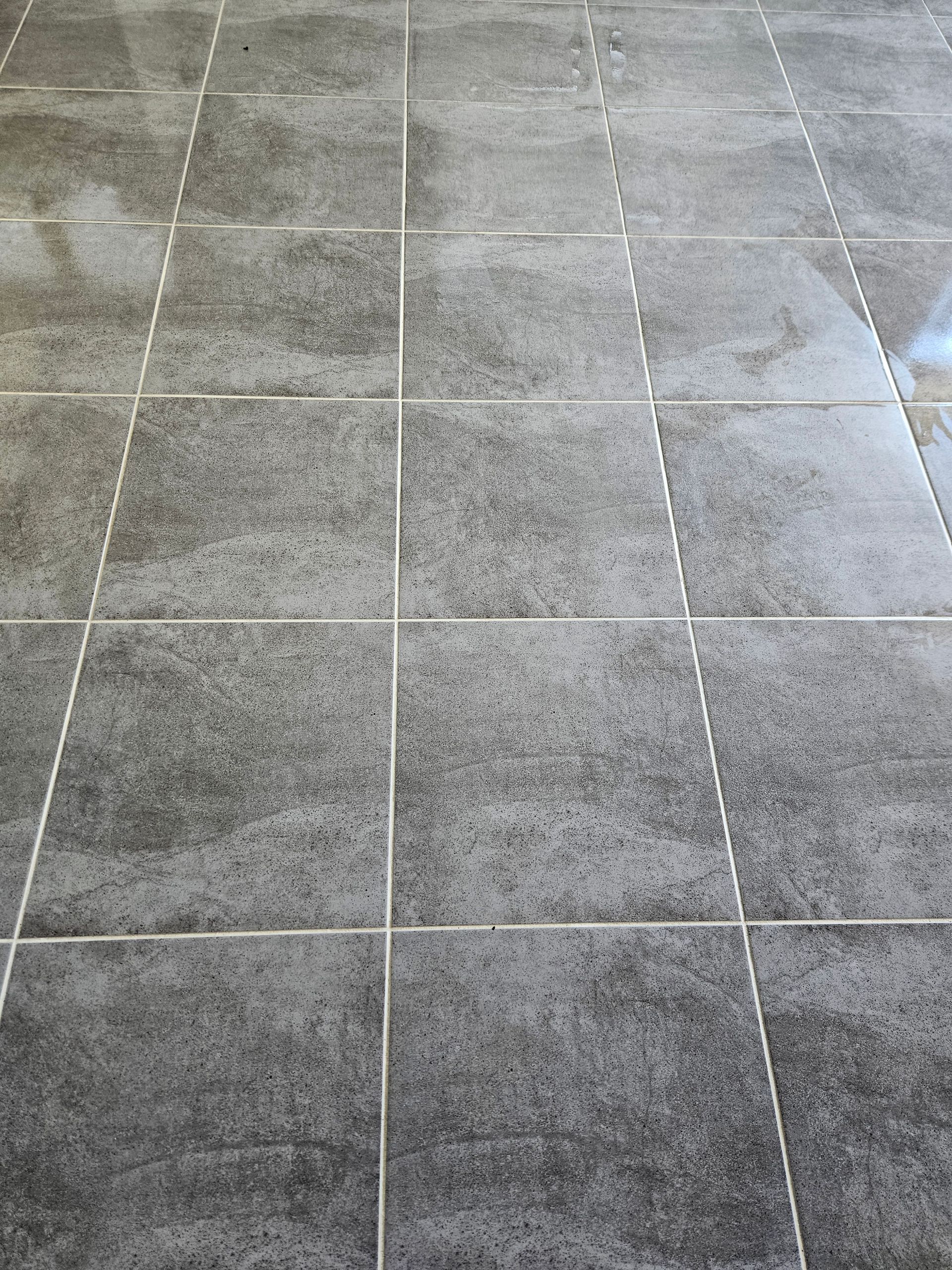 Black tiled flooring that has been cleaned — Pinnacle Carpet & Upholstery Cleaning In Central Coast, NSW