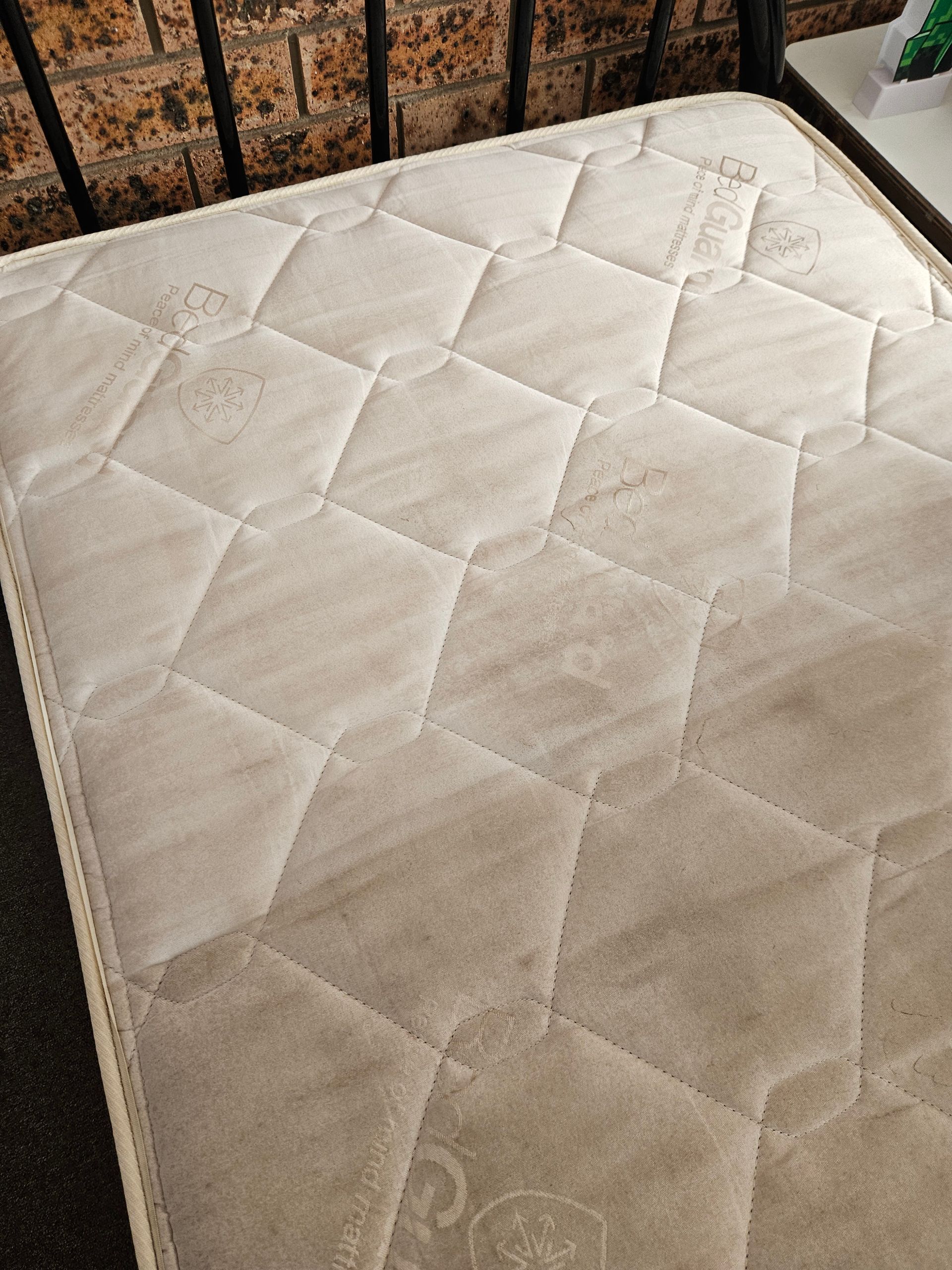 Dirty mattress before being cleaned Pinnacle Carpet Cleaning in Central Coast, NSW