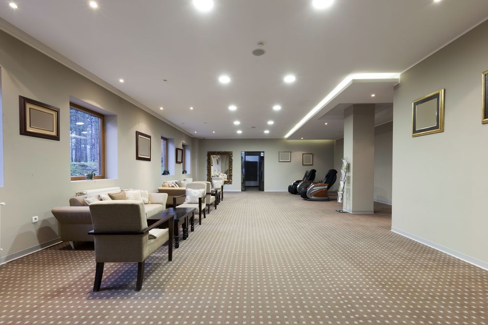 A large room with a lot of chairs and tables in it. — Pinnacle Carpet & Upholstery Cleaning In Lake Macquarie, NSW