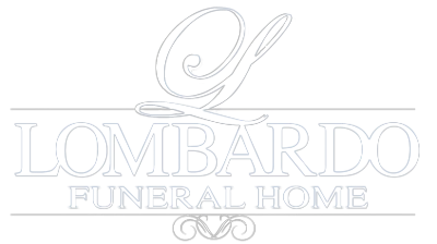 Lombardo Funeral Home logo with a cursive "L" on top of the name in block letters.