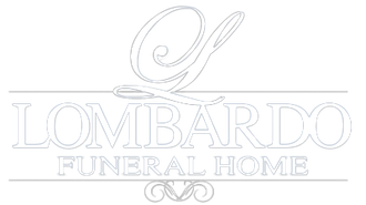 Lombardo Funeral Home logo with a cursive "L" on top of the name in block letters.