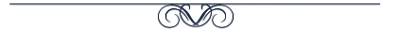 A decorative line design with three connected scrolled elements.