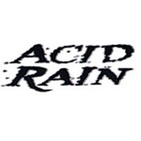 Acid Rain in stylized, dripping black font.