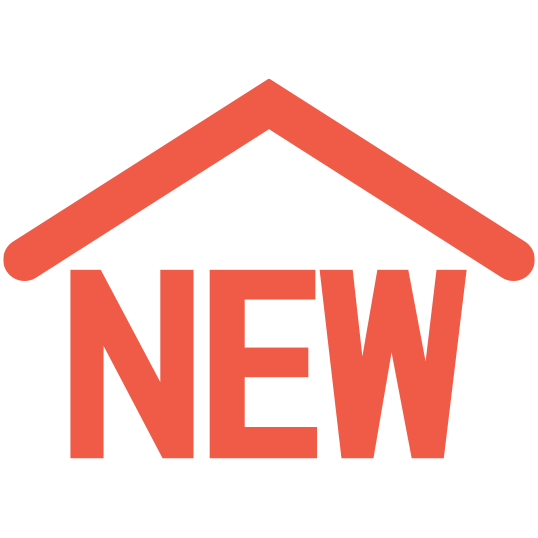 New house icon indicating new construction services.