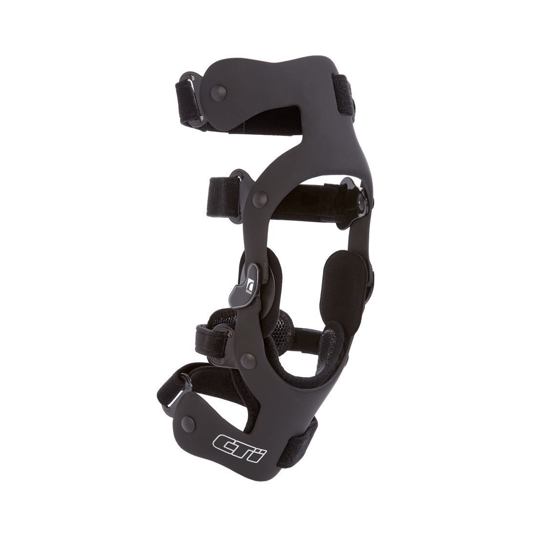 Black Adjustable Ankle Brace With Straps — Gall Bros Medical in Robina, QLD