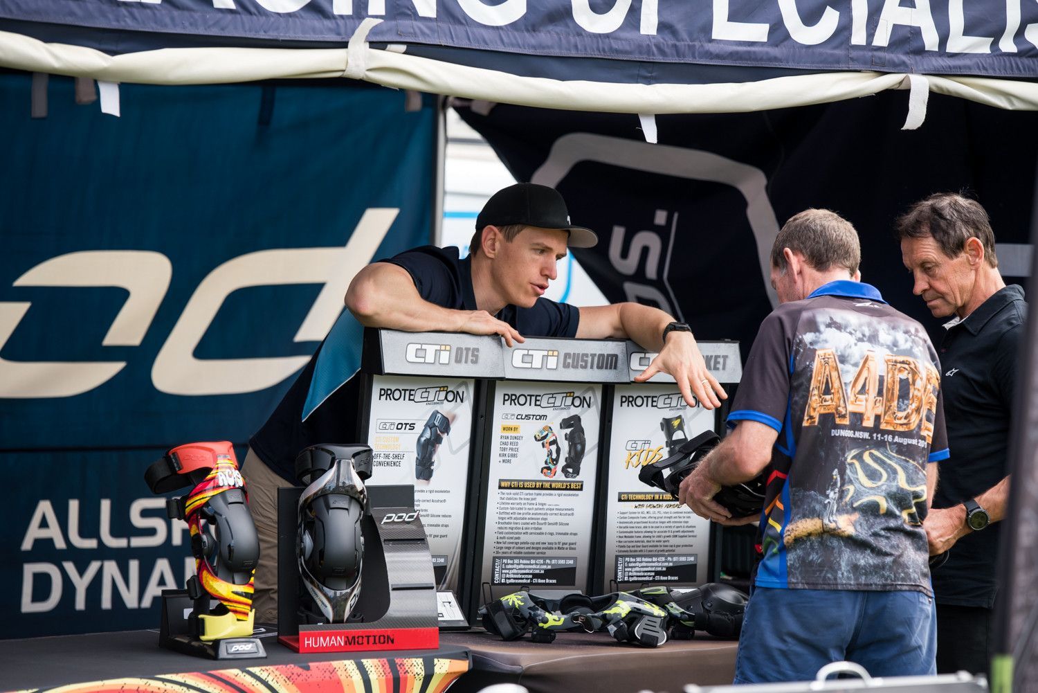 Stephen and Shaun Gall With A Customer β Gall Bros Medical in Robina, QLD
