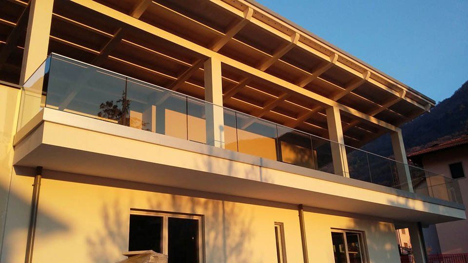 Parapetto in vetro 2