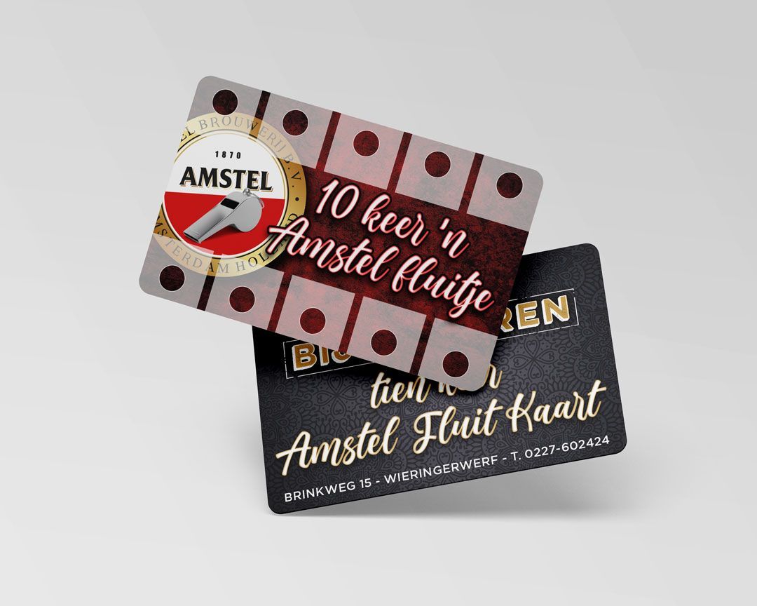 Bier stempel kaart café bij de buren by reclamestudio Morant by reclamestudio Morant